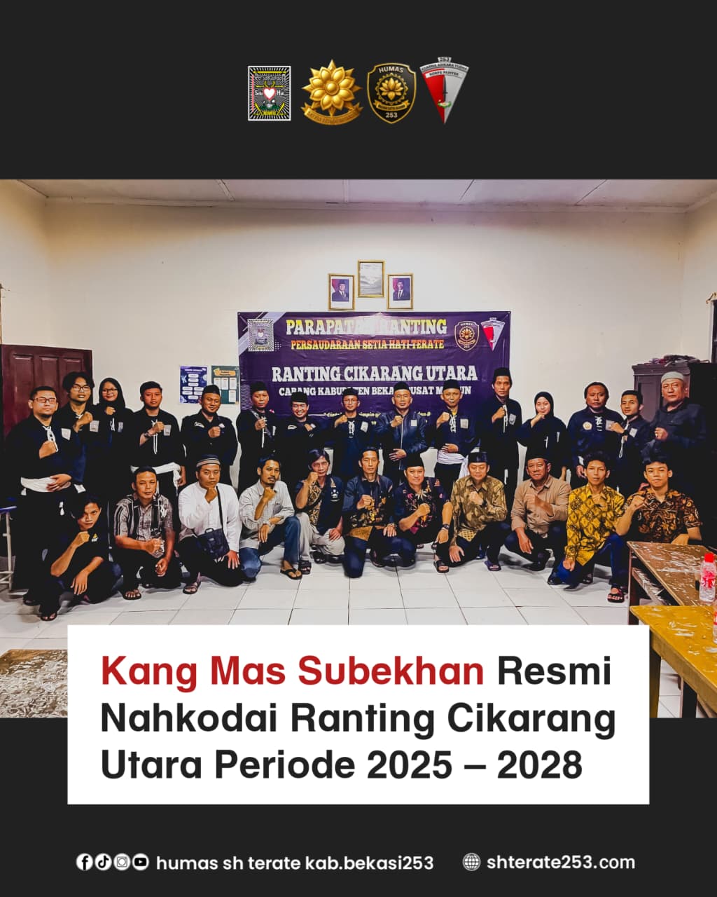 Kang Mas Subekhan Resmi Nahkodai Ranting Cikarang Utara Periode 2025 - 2028